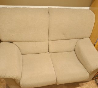 Sofá de 2 plazas beige