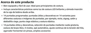 Máquina Coser Brother AZ14 (14 Puntadas)