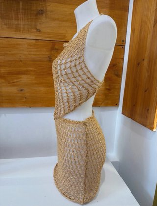 Conjunto tejido beige