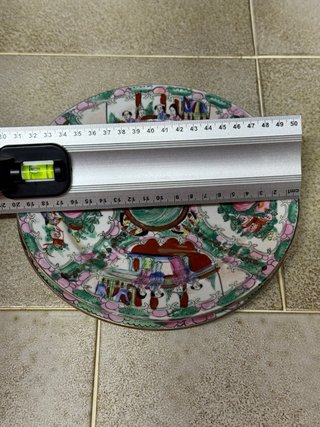 2 Platos Porcelana China Pintada