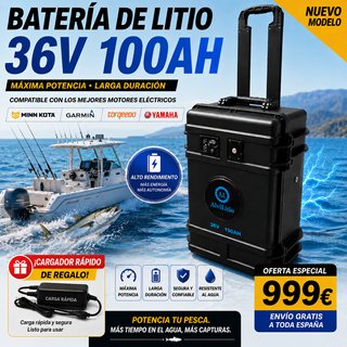Batería Litio 36V 100AH Barco Eléctrico
