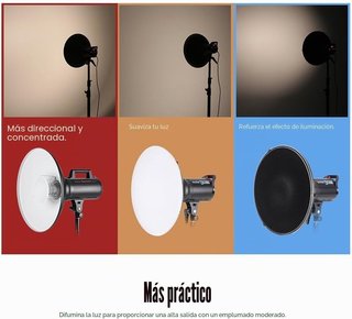 Beauty Dish Andoer 40cm + Difusor + Panal
