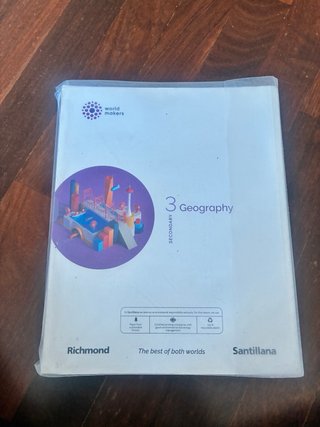 Libro GEOGRAPHY 3eso Santillana y Atlas