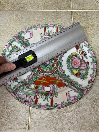 Plato decorativo porcelana china pintado a mano
