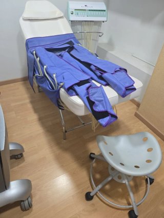 Camilla y presoterapia