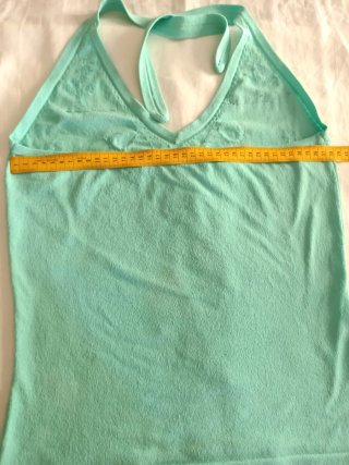 Top donna vintage con paillettes e foglie