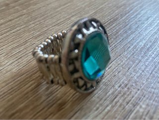 Anillo Viceroy Piedra agua marina