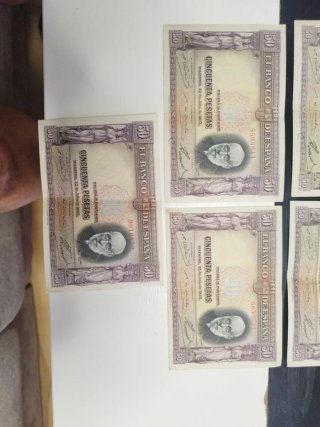 Billetes 50 Pesetas Banco de España 1935