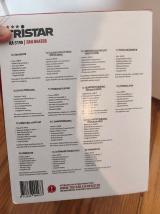 Aquecedor Tristar KA-5190 2000W