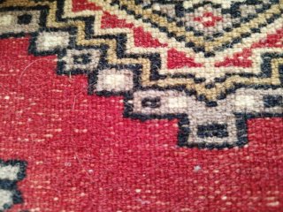 Alfombra artesanal lana 100x65 cm