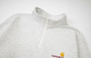 Sudadera Carhartt media cremallera gris