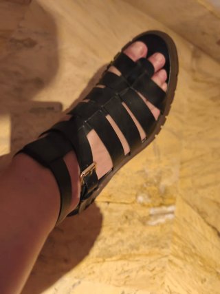Sandalias negras de plataforma