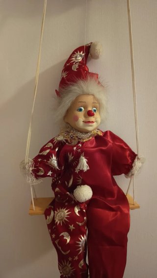 Clown in porcellana
