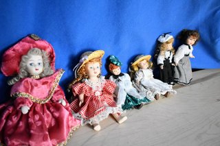 Lote 6 Muñecas Porcelana Colección