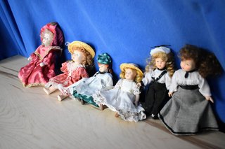 Lote 6 Muñecas Porcelana Colección