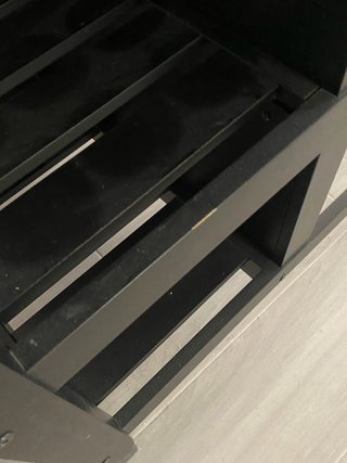 Isla de cocina IKEA madera y cristal