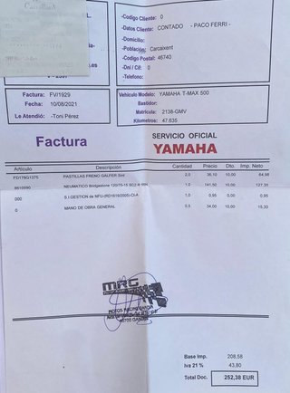 SE VENDE YAMAHA T-MAX XP500ABS
