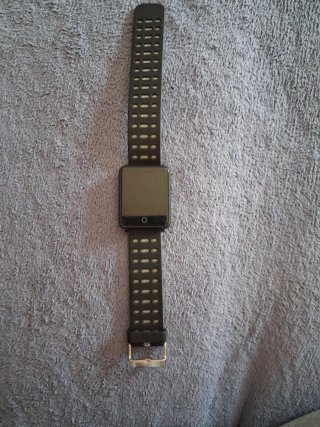 Reloj Inteligente Negro y Plateado