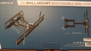 Soporte TV Doble Brazo Inclinación ±8°