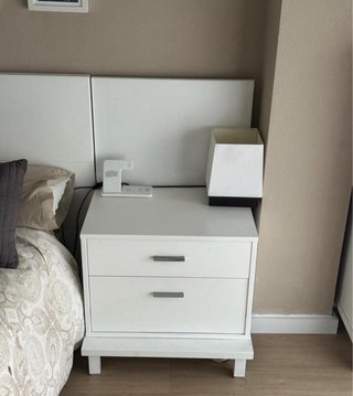 Dormitorio completo lacado blanco con canapé