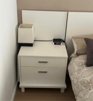 Dormitorio completo lacado blanco con canapé