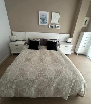 Dormitorio completo lacado blanco con canapé