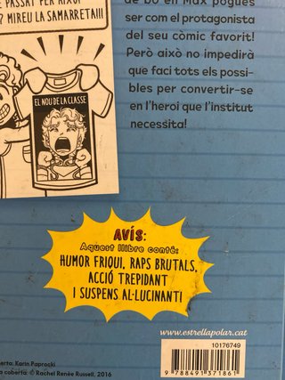 El desastrós Max Crumbly. Quin fàstic de dia : ...