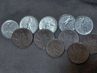 32 Monete Italia (piccola collezione) del 1940-95
