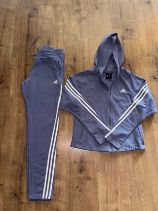 Chándal Adidas Lila y Blanco Talla M