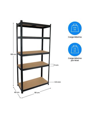 2 Estanterías Metálicas Modulares