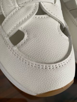 Sandalias cuña polipiel mujer