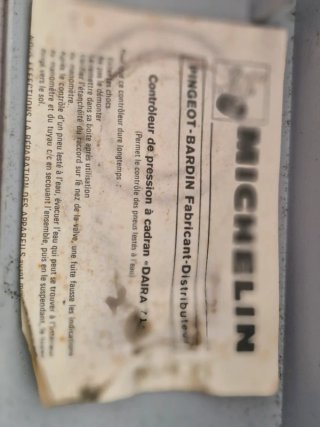Manómetro Neumáticos Michelin Vintage funcionado
