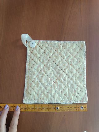 Presine in lino (2 pezzi) ( 18 X18cm- 18x16cm)