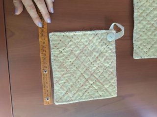 Presine in lino (2 pezzi) ( 18 X18cm- 18x16cm)