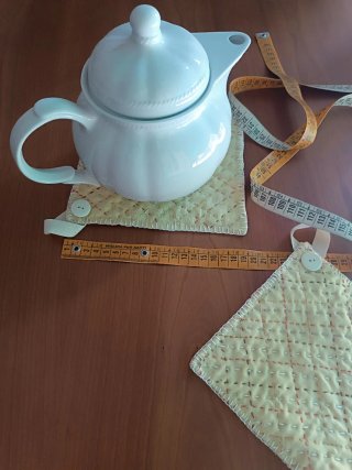 Presine in lino (2 pezzi) ( 18 X18cm- 18x16cm)