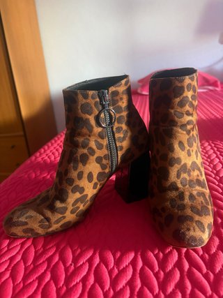 Botines Animal Print Tacón