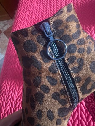 Botines Animal Print Tacón