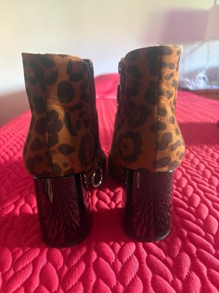 Botines Animal Print Tacón