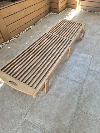 Hamaca exterior madera maciza
