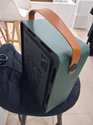 Calefactor portátil con efecto chimenea