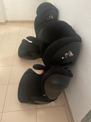 Dos Sillas Cybex 2/3 Isofix Negras