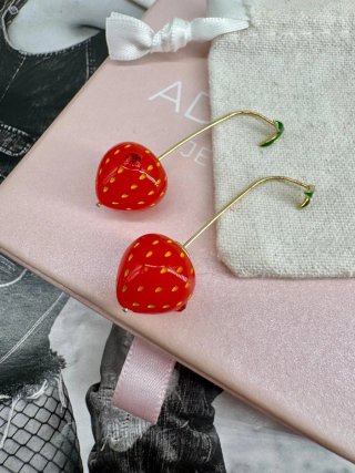 Pendientes Acero Inoxidable Fresas