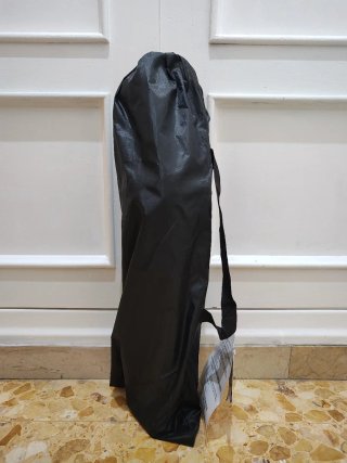 Silla de playa plegable negra, pequeña