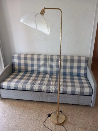 Lámpara Techo y de pie vintage dorada