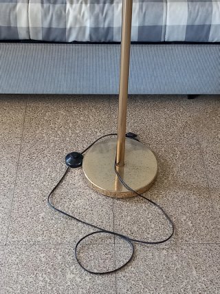 Lámpara Techo y de pie vintage dorada