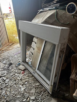 Ventana corredera aluminio blanco