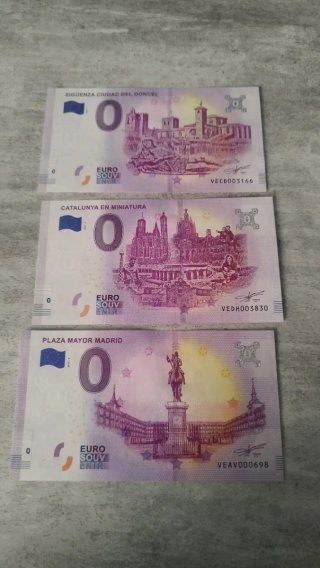 Lote 3 biglietti souvenir 0 euro