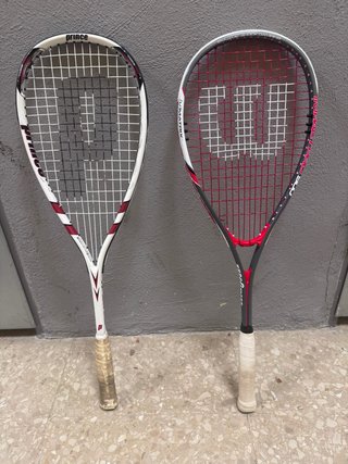 2 Raquetas de Squash Prince y Wilson