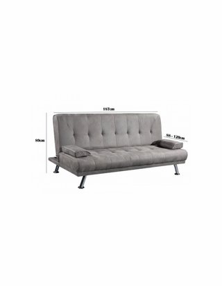 Sofá Cama Clic Clac Gris Tela