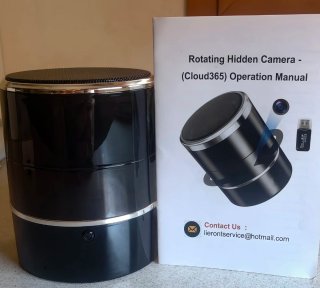 Altavoz con cámara oculta